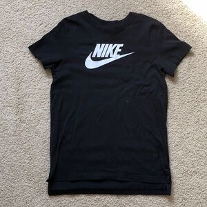 Nike black tshirt w/ white logo